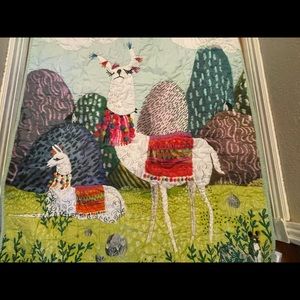 Anthropologie - Jane Newland Little Llama Kids Quilt